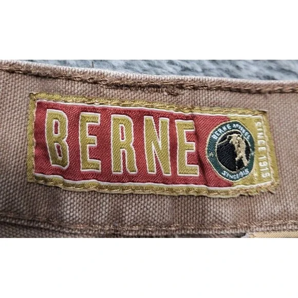 Berne Shorts Mens Sz 46 Denim Blue Jeans Cargo Workwear Utility Hunting Outdoor - Picture 6 of 13